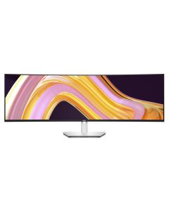 شاشة Dell UltraSharp U4924DW منحنية 49 بوصة DQHD USB-C – Dual QHD، ‏RJ45، محور Thunderbolt، لون أسود