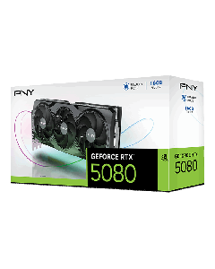 כרטיס מסך PNY GeForce RTX 5080 16GB Triple Fan – ביצועי גיימינג ו-AI מהדור החדש עם זיכרון GDDR7 וארכיטקטורת NVIDIA Blackwell