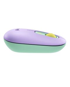 עכבר אלחוטי Logitech POP – 2.4GHz / Bluetooth, עיצוב צבעוני, Smartwheel – סגול / מנטה / צהוב