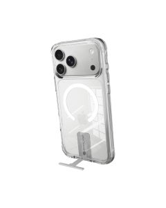 כיסוי Miracase MIRAKick ל־iPhone 18 Pro Max – שקוף עם רגלית מתכת ו־MagSafe