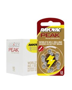 Rayovac Peak Hearing Aid Batteries Size 10