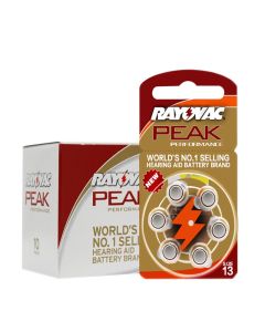 Rayovac Peak Size 13 Zinc-Air Hearing Aid Batteries