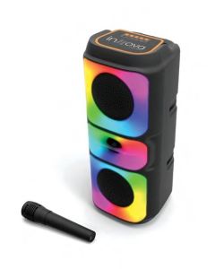 Karaoke speaker with smart wireless microphone