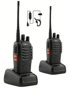 جهاز ووكي توكي احترافي – مدى 5 كيلومتر، قابل للشحن