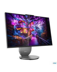 Lenovo Yoga AIO 7 10IAH27 – كمبيوتر All-in-One بشاشة 27 بوصة QHD IPS بمعدل تحديث 120Hz، معالج Intel Core Ultra 9 285H، ذاكرة 32GB LPDDR5X، SSD سعة 1TB، بطاقة NVIDIA GeForce RTX 4050 بسعة 6GB، Luna Grey
